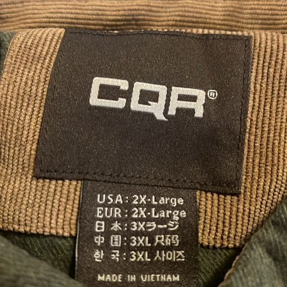 NWT CQR button down shirt 2X Hunter green long sleeve - Picture 9 of 9